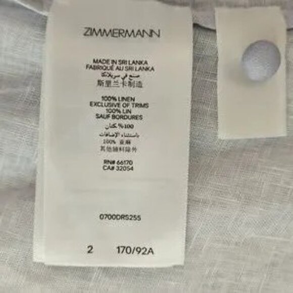 NWT! Zimmermann Everley Floral Linen Midi Dress Size 2 AU, 6-8 US - Picture 16 of 16